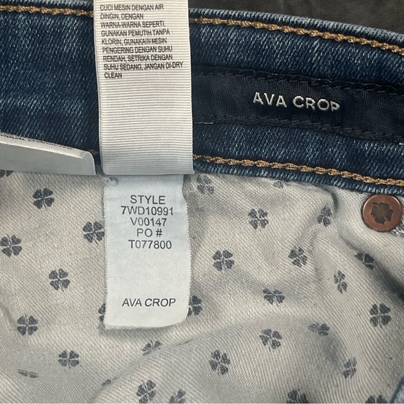 Lucky Brand Jeans Women's Blue Mid Rise Ava Crop Denim Size 8 - Picture 9 of 11
